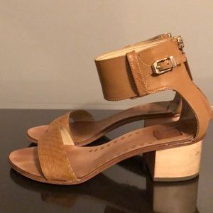 Dolce Vita Snake Skin Block Heel Sandal